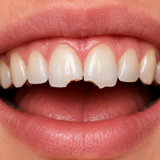 Chipped teeth
